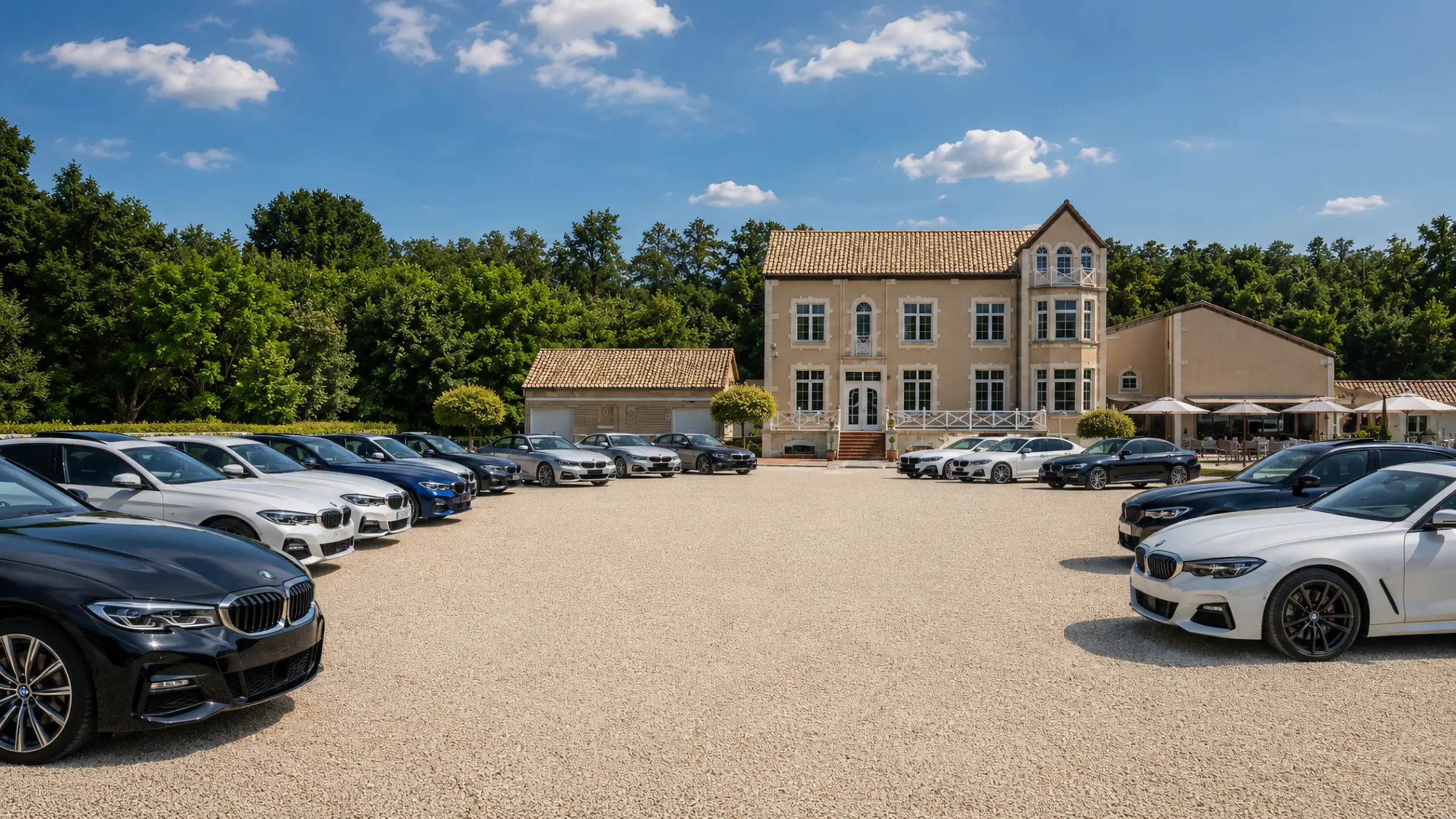 Parking et accès du Hameau de Nivelles pour événements professionnels